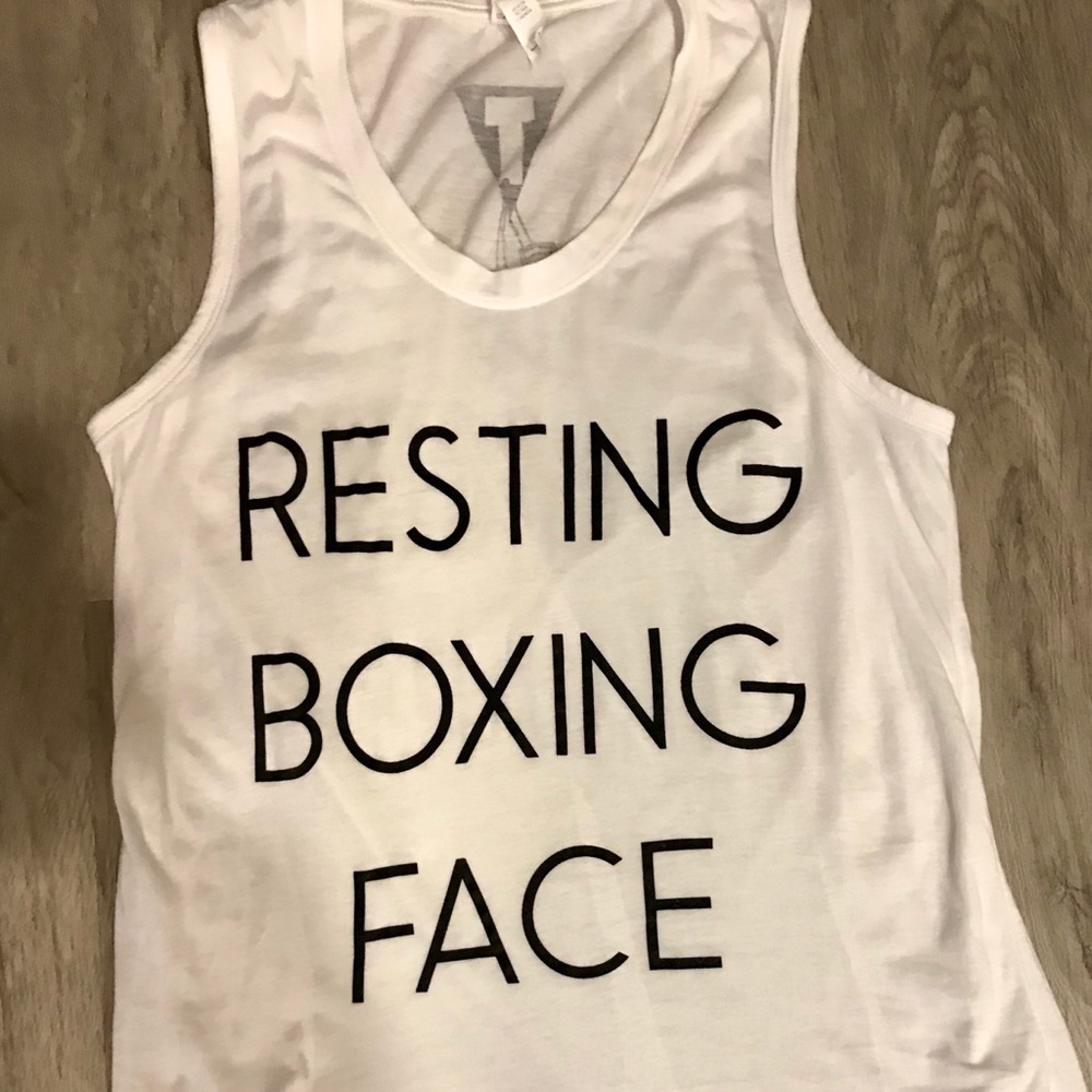 Women’s Title Resting Boxing Face tank top S